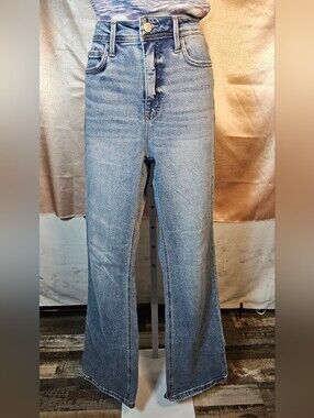 Lovervet by Vervet High Rise Wide Leg Jeans Size 29 Medium Wash